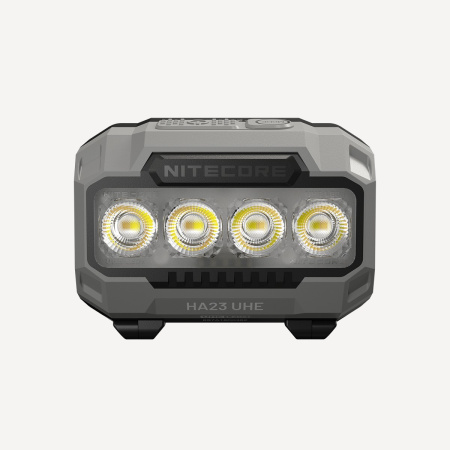 Фонарь налобный NiteCore HA23 UHE 600Lum (Черный/Серый, MCT 3000-6500K; +3шт*AAA)